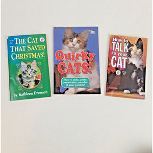 LOT OF 3 Cat Mini Mags How to Talk to your Cat Christmas Kitty Meow Purrfect